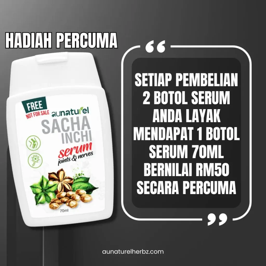 sakit lutut sendi gaout serum sacha inchi aunaturel